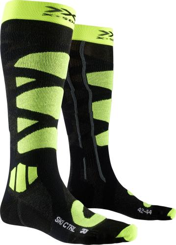 X-SOCKS Ski Control 4.0 Unisex - anthracite melange / phyton yellow (Grösse: 39-41) von X-SOCKS