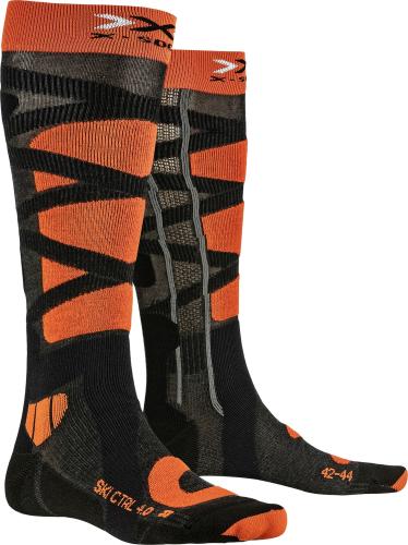 X-SOCKS Ski Control 4.0 Unisex - anthracite melange / x-orange (Grösse: 35-38) von X-SOCKS