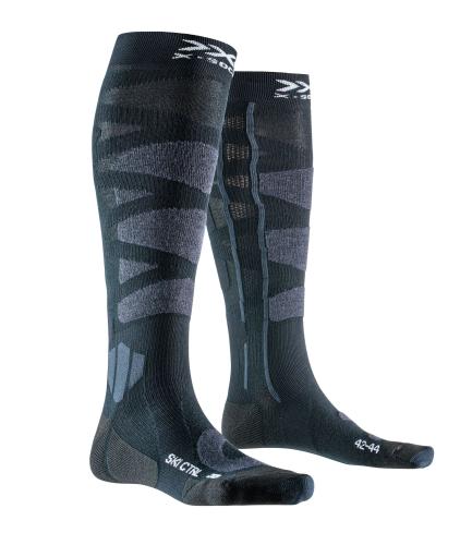 X-SOCKS Ski Control 4.0 Unisex - black night / charcoal (Grösse: 35-38) von X-SOCKS