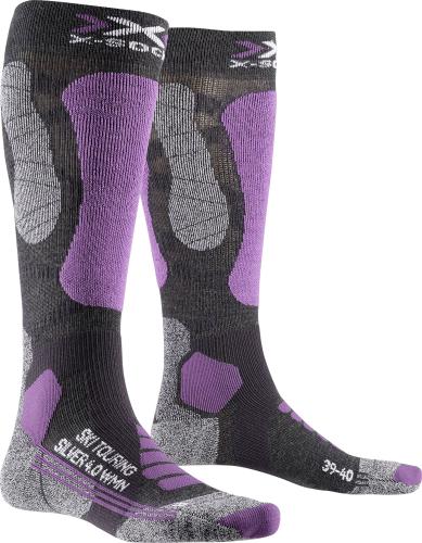 X-SOCKS Ski Touring Silver 4.0 Damen - anthracite melange / magnolia (Grösse: 35-36) von X-SOCKS