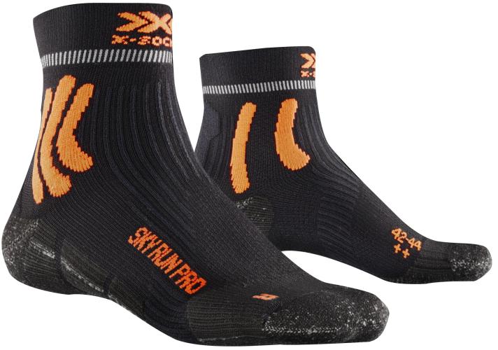 X-SOCKS Sky Run Pro 4.0 Herren - opal black / trick orange (Grösse: 35-38) von X-SOCKS