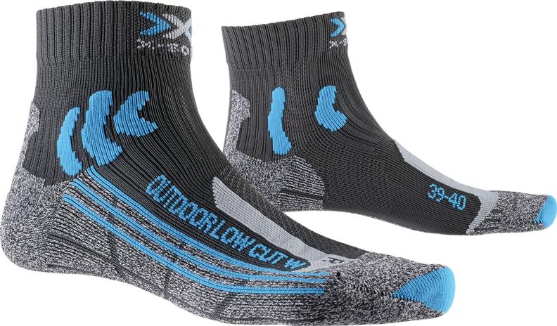 X-SOCKS Trek Outdoor low cut Damen - anthracite / turquoise (Grösse: 35-36) von X-SOCKS