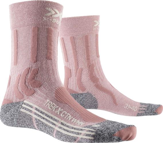 X-SOCKS Trek X CTN Damen - vintage rose melange / grey melange (Grösse: 35-36) von X-SOCKS