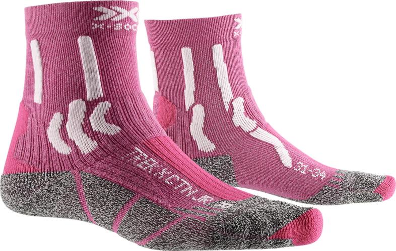 X-SOCKS Trek X CTN Kinder - flamingo pink / actic white (Grösse: 24-26) von X-SOCKS