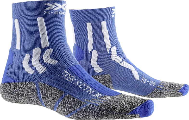 X-SOCKS Trek X CTN Kinder - lake blue / actic white (Grösse: 24-26) von X-SOCKS