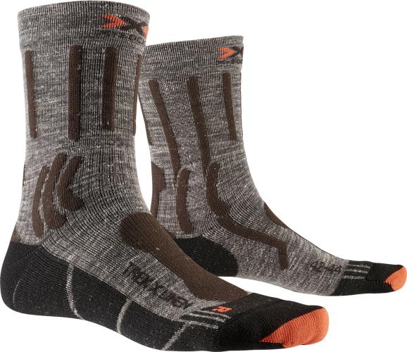 X-SOCKS Trek X Linen Unisex - suede melange / x-orange / black (Grösse: 42-44) von X-SOCKS