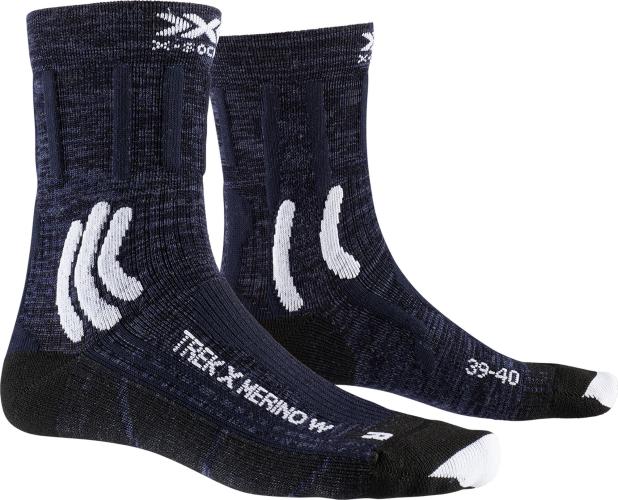 X-SOCKS Trek X Merino Damen - midnight blue / arctic white (Grösse: 35-36) von X-SOCKS