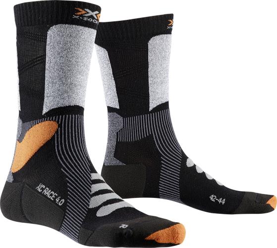 X-SOCKS X-Country Race 4.0 Unisex - black / stone grey melange (Grösse: 35-38) von X-SOCKS