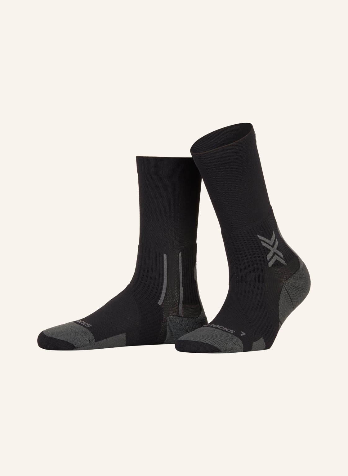 X-Socks Laufsocken Run Perform Crew schwarz von X-SOCKS