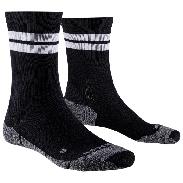 X-Socks - Core Natural Graphics Crew - Multifunktionssocken Gr 35-38 schwarz von X-Socks