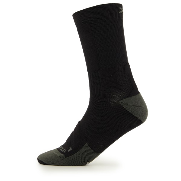 X-Socks - Gravel Discover Crew - Velosocken Gr 35-38;39-41;42-44;45-47 rot;schwarz von X-Socks