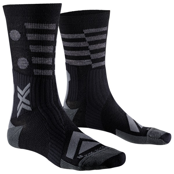 X-Socks - Gravel Perform Merino Crew - Velosocken Gr 35-38;39-41;42-44;45-47 rot;schwarz von X-Socks