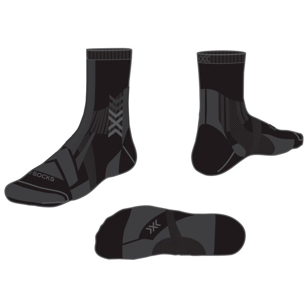 X-Socks - Hike Expert Silver Crew - Wandersocken Gr 35-38 schwarz von X-Socks