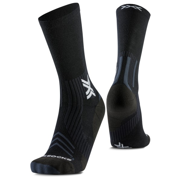 X-Socks - Run Expert Silk Merino Crew - Laufsocken Gr 35-38 schwarz von X-Socks