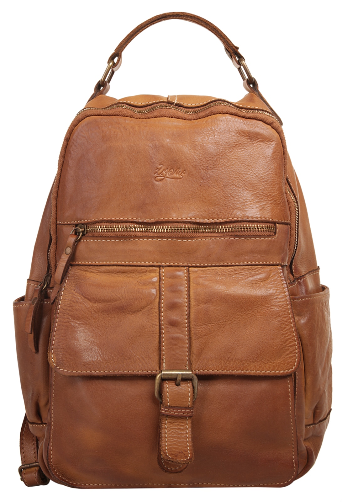 X-Zone Laptoprucksack, echt Leder, Made in Italy von X-Zone