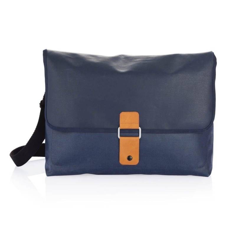 Pure - Cotton Messenger Bag Herren Blau von XD Designs