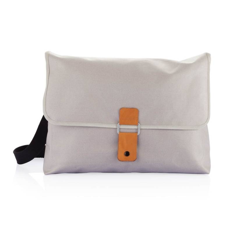 Pure - Cotton Messenger Bag in Grey von XD Designs