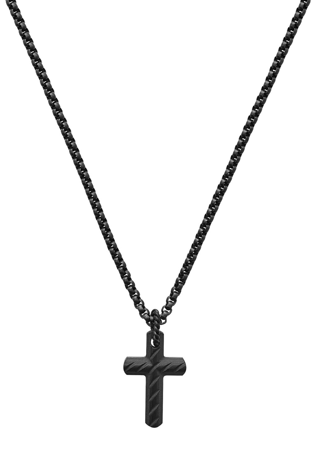 XENOX Kette mit Anhänger »Halskette, Kreuz, schwarz, X4115« von XENOX