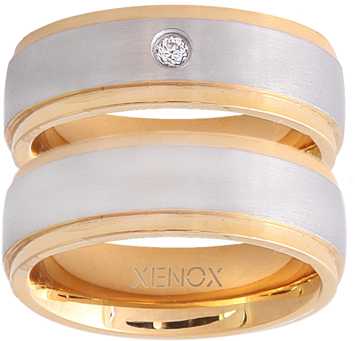 XENOX Partnerring »X2228, X2229«, wahlweise mit oder ohne Zirkonia XENOX Partnerring »X2228, X2229«, wahlweise mit oder ohne Zirkonia von XENOX