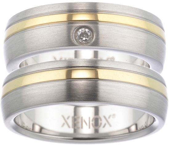 XENOX Partnerring »Geschenk "LIEBE" Xenox & Friends, X1681, X1682«, wahlweise mit oder ohne Zirkonia XENOX Partnerring »Geschenk "LIEBE" Xenox & Friends, X1681, X1682«, wahlweise mit oder ohne Zirkonia von XENOX