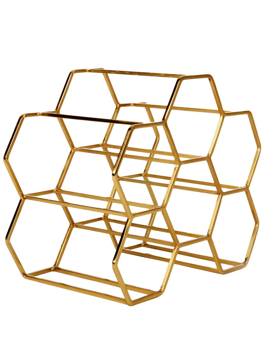 XLBoom medium Pico iron wine rack (30cm x 26cm) - Gold von XLBoom