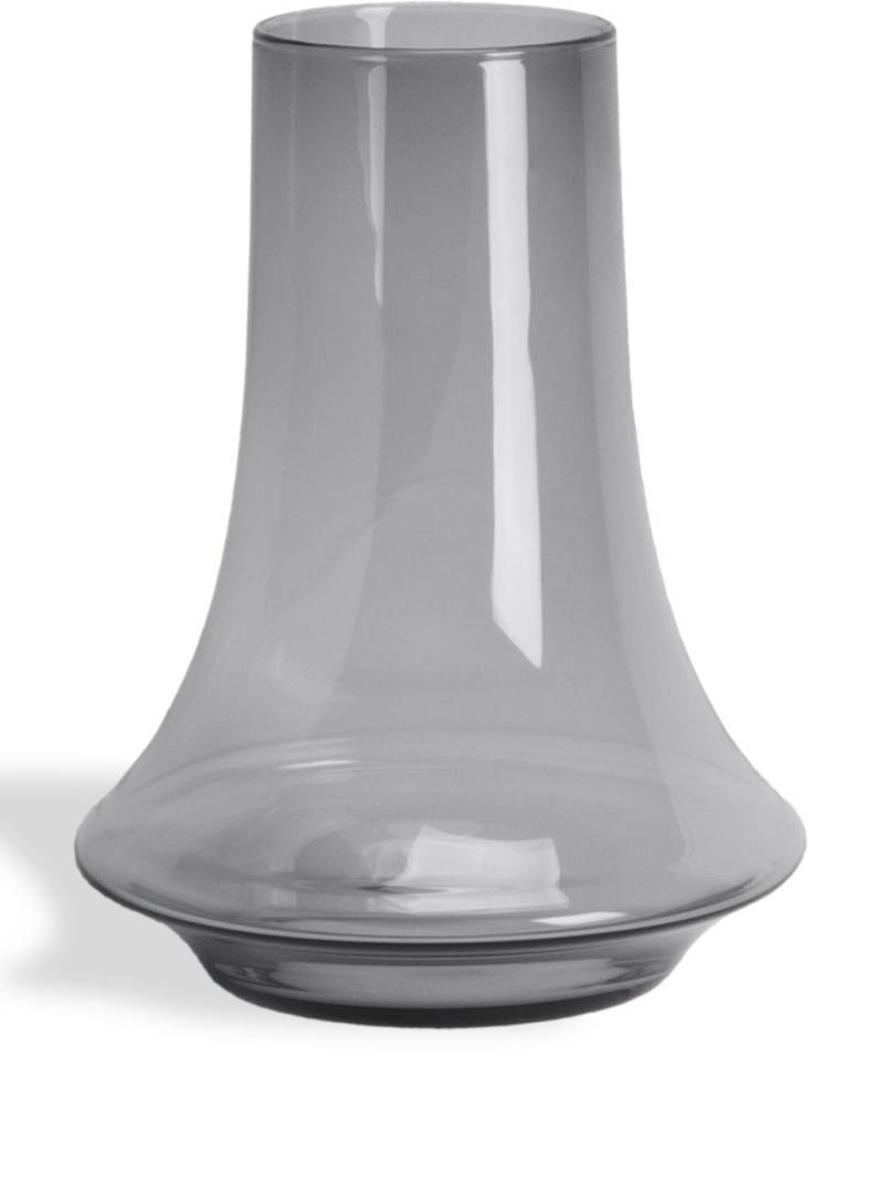 XLBoom medium Spinn glass vase (25cm) - Grey von XLBoom