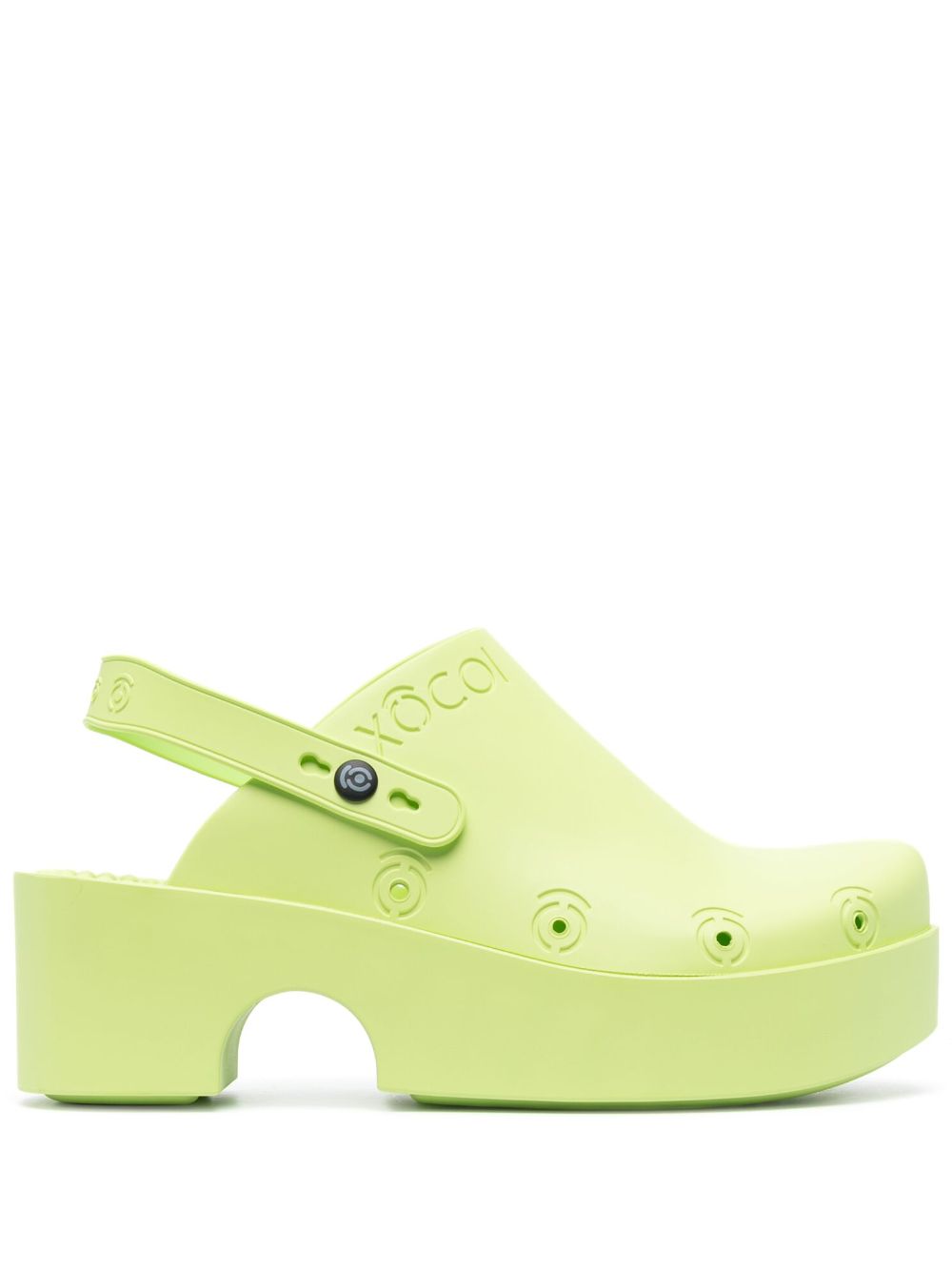 XOCOI slingback clog mules - Green von XOCOI