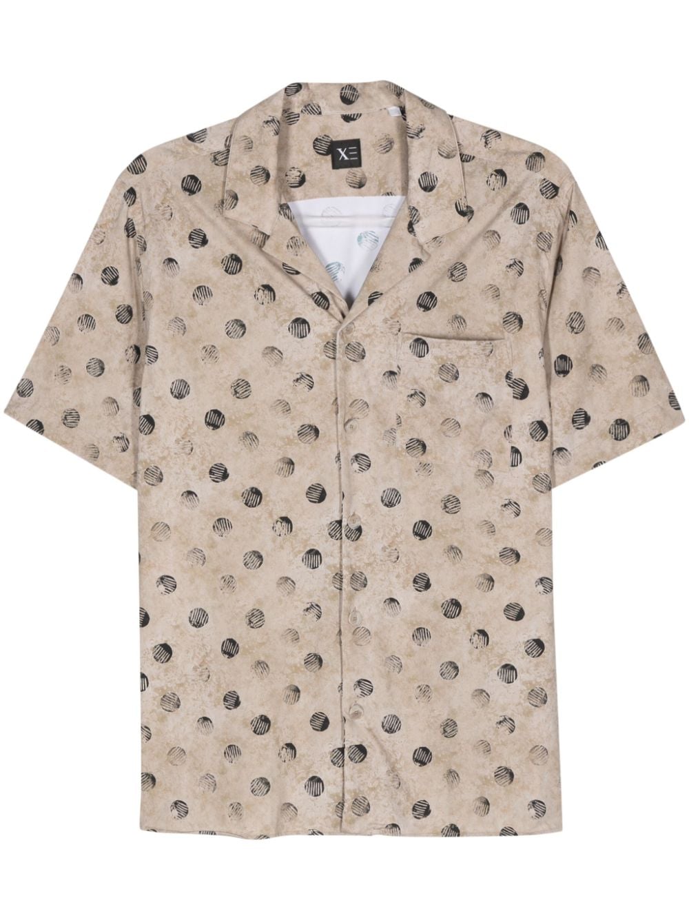 Xacus abstract-print shirt - Neutrals von Xacus