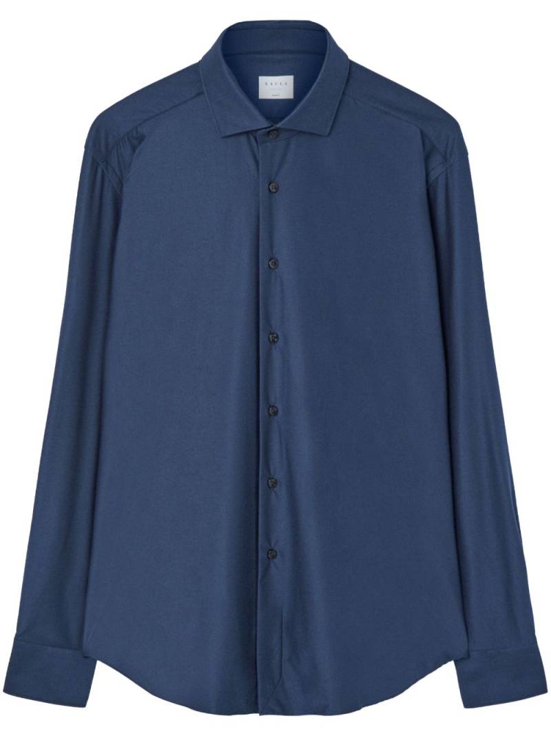 Xacus cutaway-collar shirt - Blue von Xacus