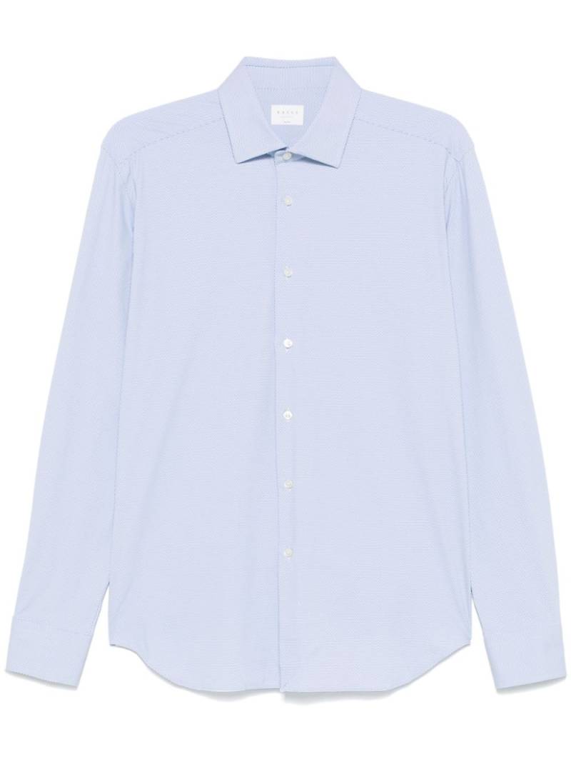 Xacus diamond-pattern shirt - Blue von Xacus