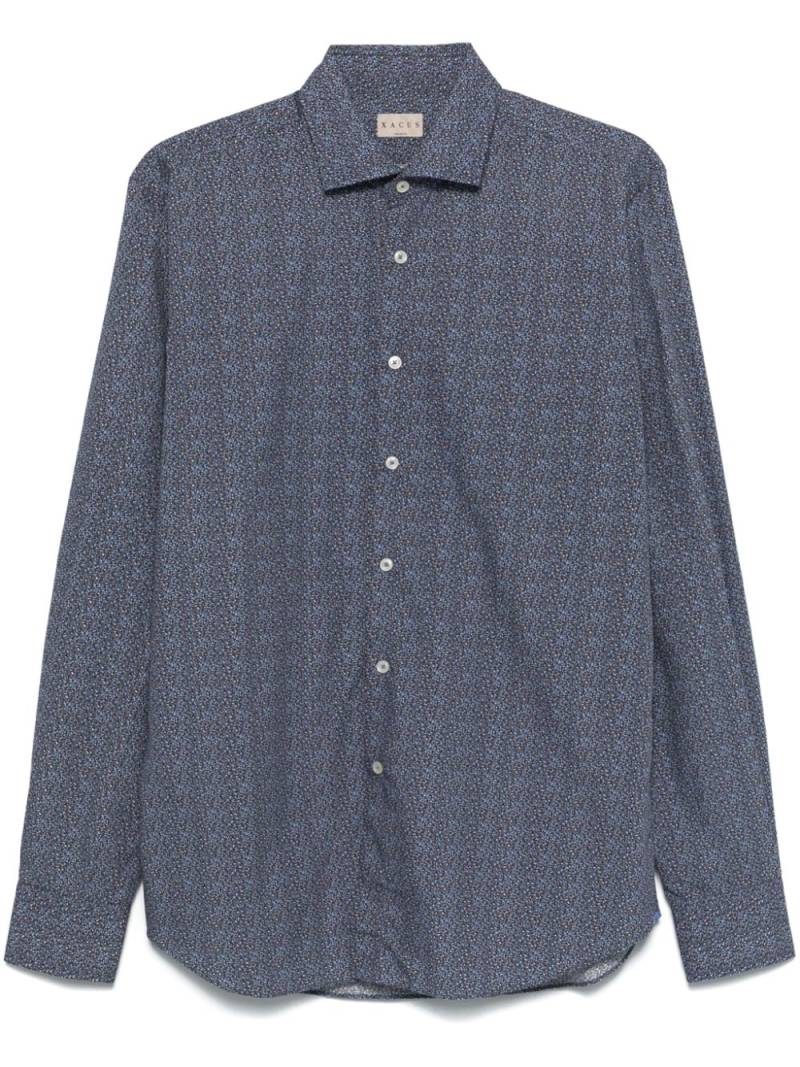 Xacus floral-print shirt - Blue von Xacus