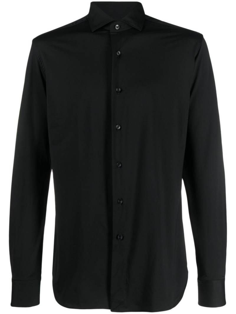 Xacus long-sleeve button-up shirt - Black von Xacus