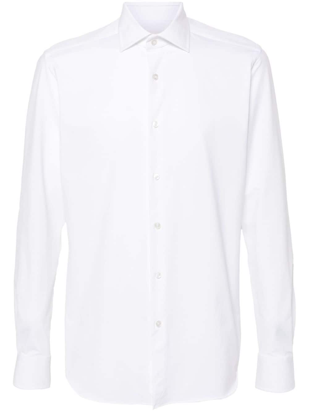 Xacus long-sleeve poplin shirt - White von Xacus