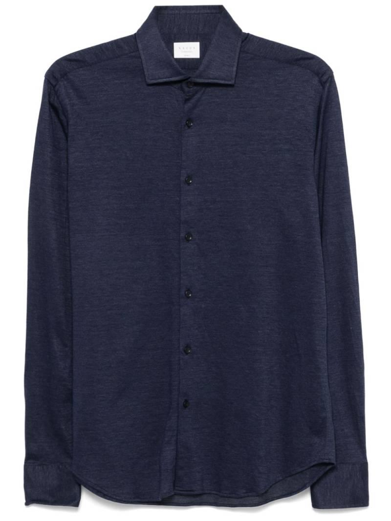 Xacus piqué-weave shirt - Blue von Xacus