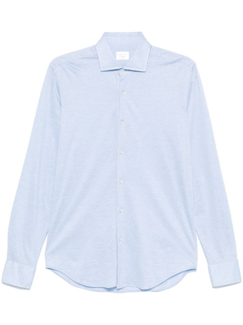 Xacus piqué-weave shirt - Blue von Xacus