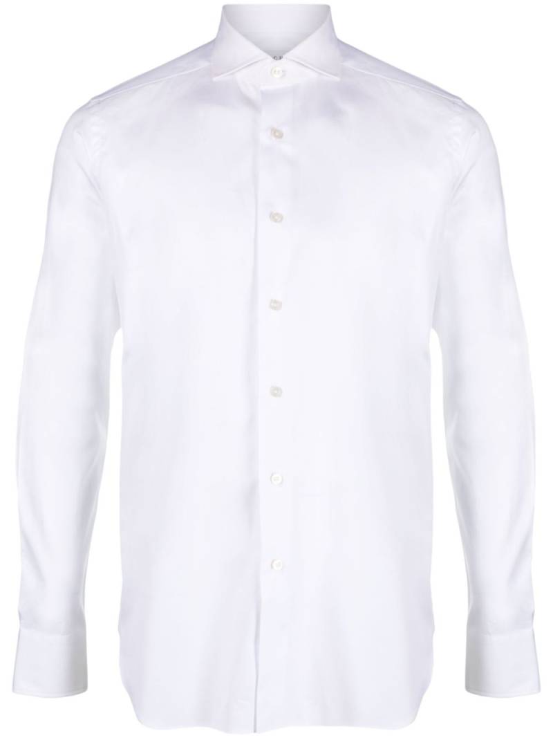 Xacus spread-collar cotton shirt - White von Xacus