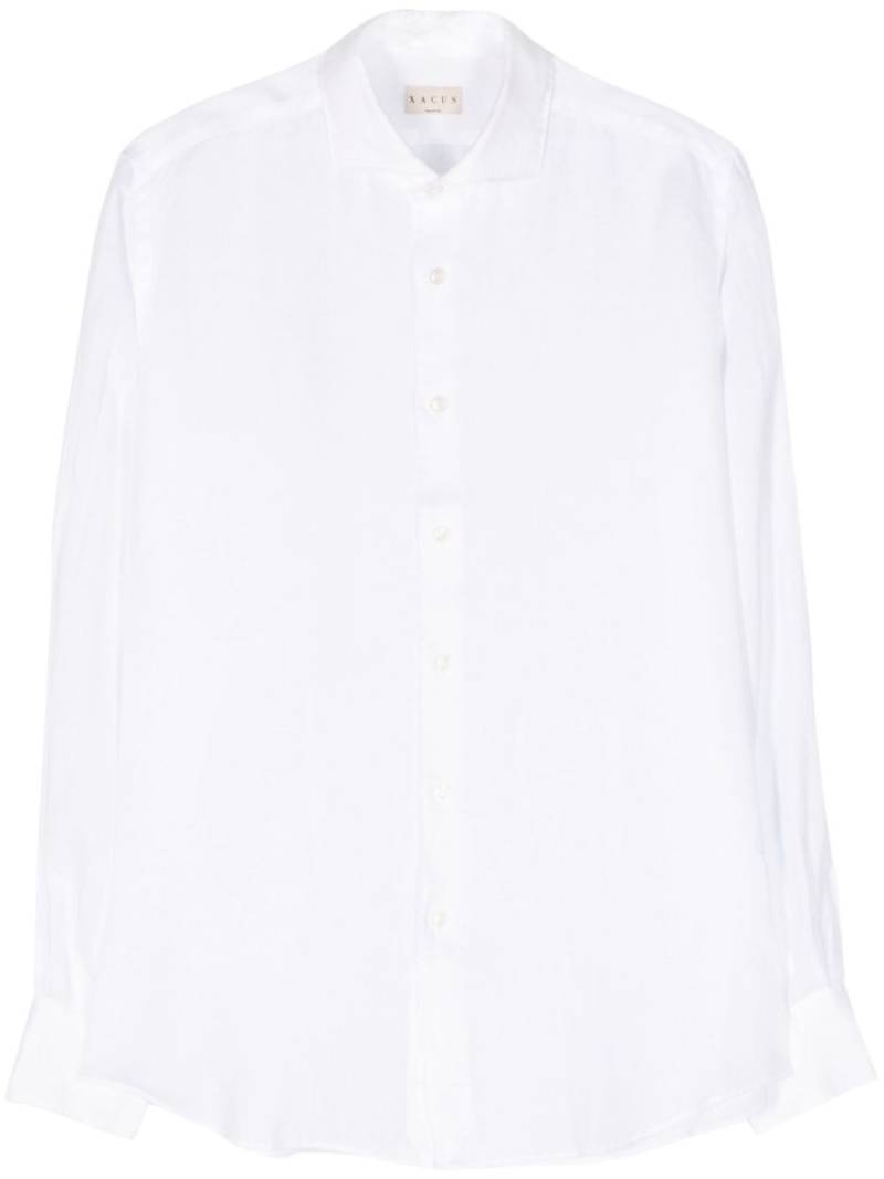 Xacus spread-collar linen shirt - White von Xacus