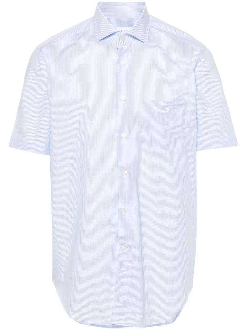 Xacus striped cotton shirt - Blue von Xacus