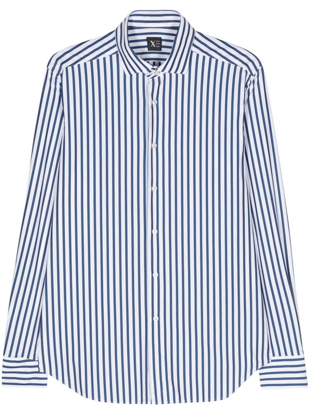 Xacus striped longsleeved shirt - White von Xacus