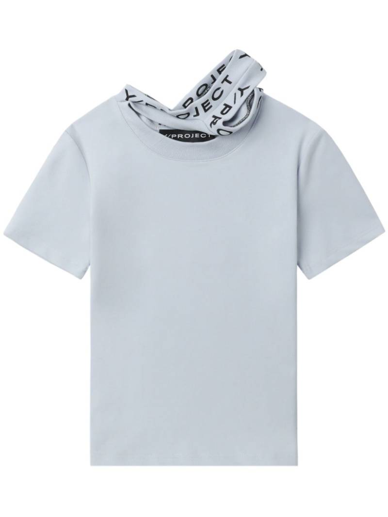 Y/Project Evergreen Triple-collar T-shirt - Blue von Y/Project