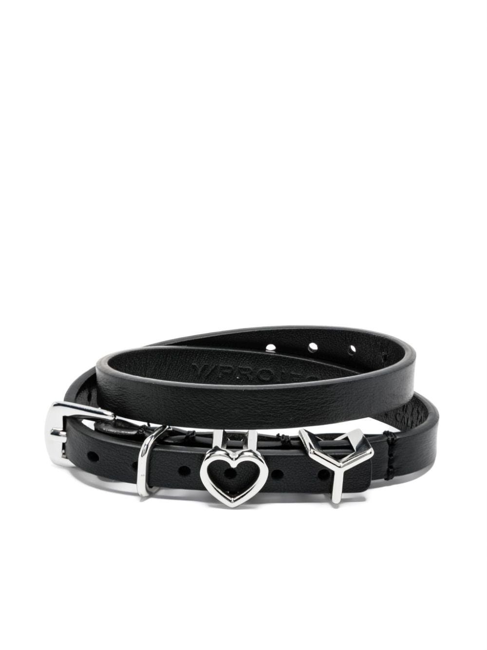 Y/Project Y Heart belt bracelet - Black von Y/Project