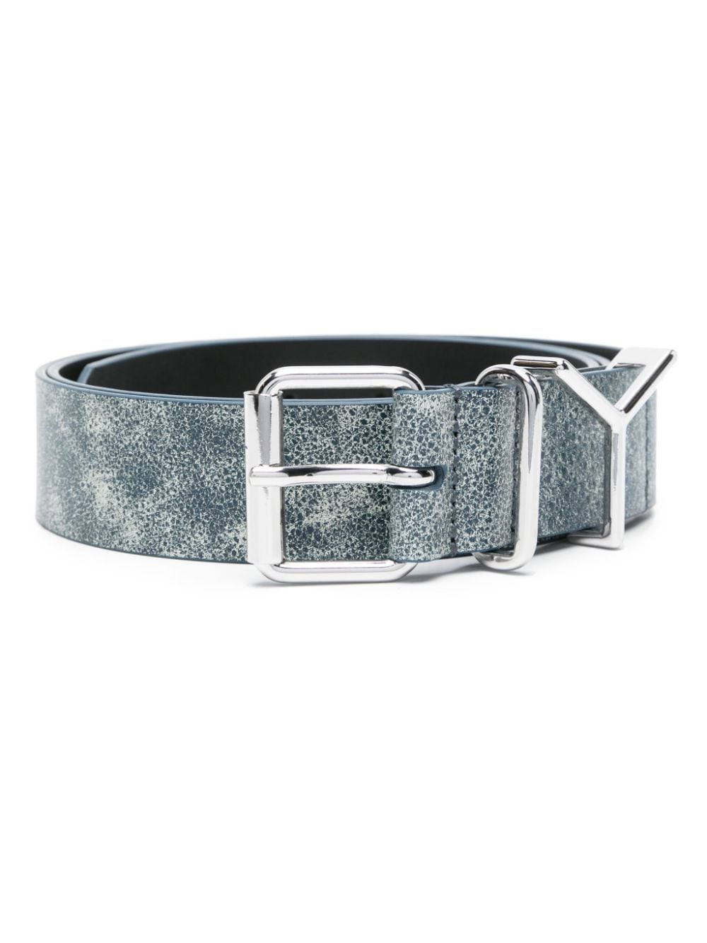 Y/Project Y distressed leather belt - Blue von Y/Project