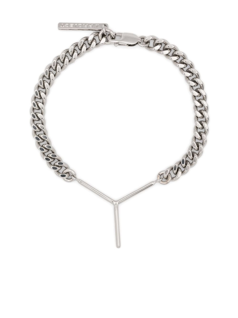 Y/Project Y-pendant chain bracelet - Silver von Y/Project