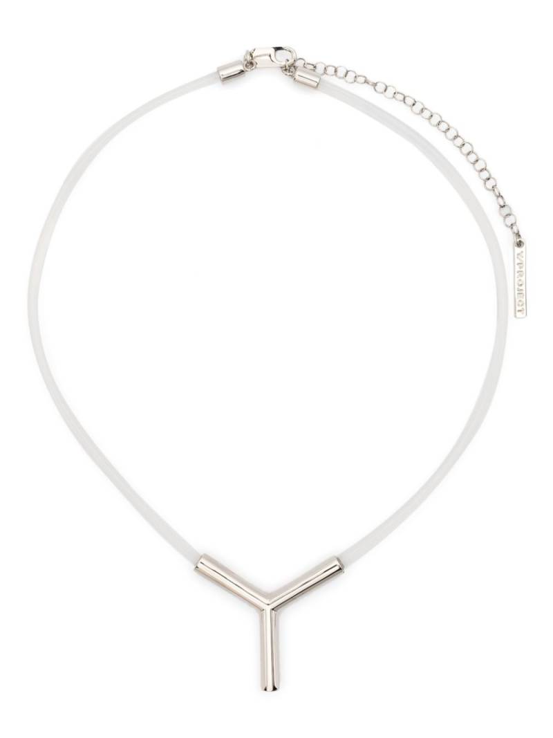 Y/Project Y-shaped pendant necklace - Neutrals von Y/Project