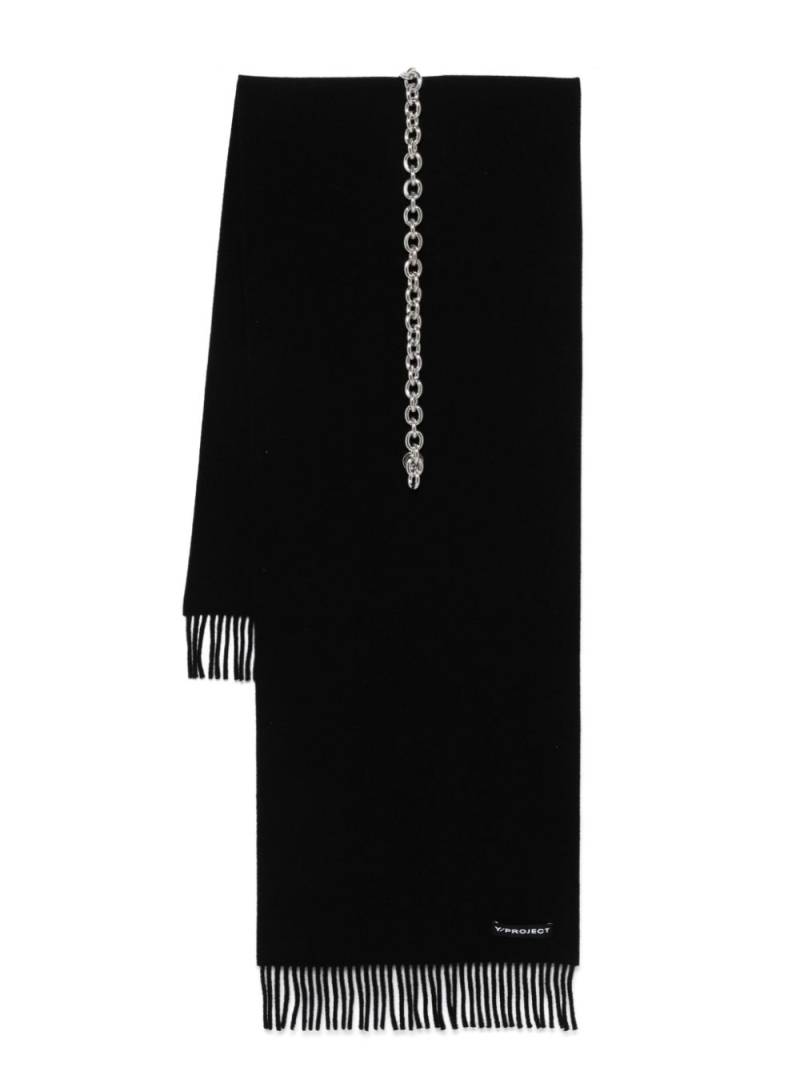 Y/Project chain-link detailing scarf - Black von Y/Project