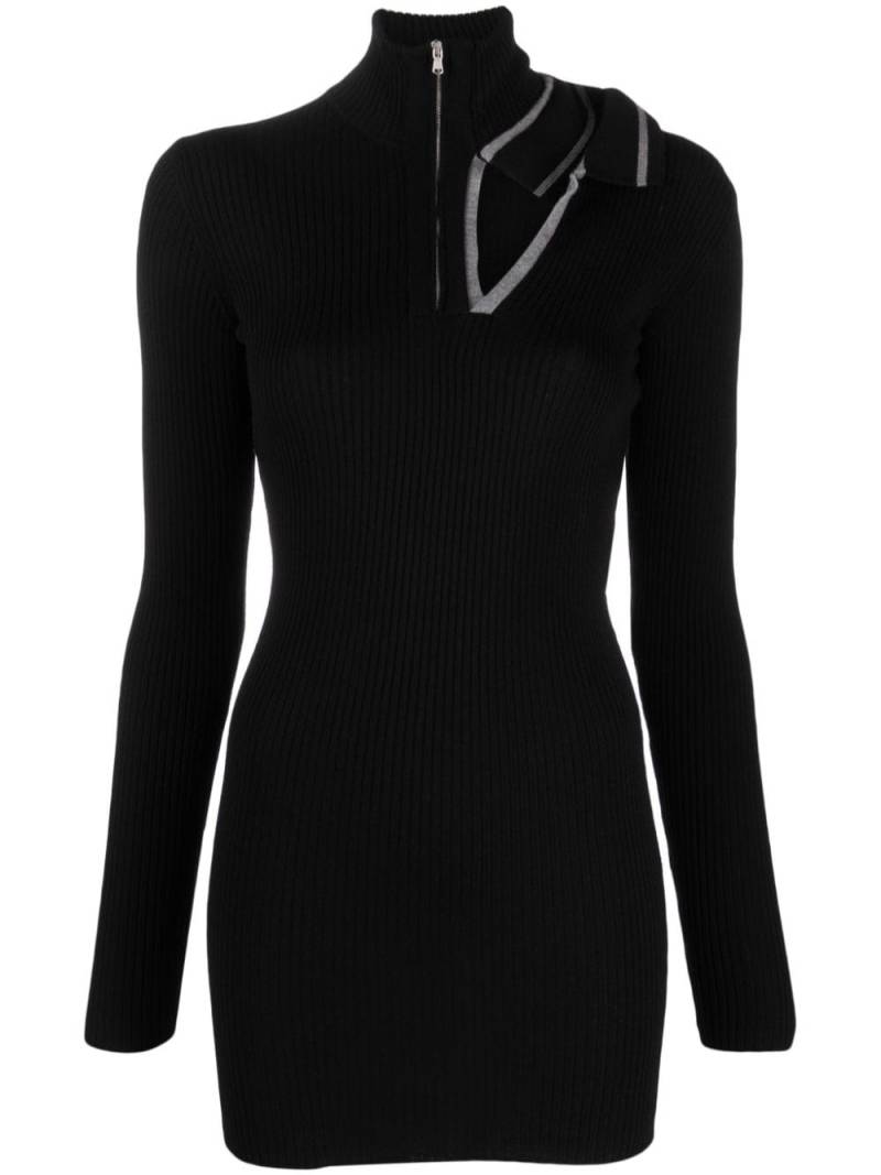 Y/Project cut-out ribbed minidress - Black von Y/Project