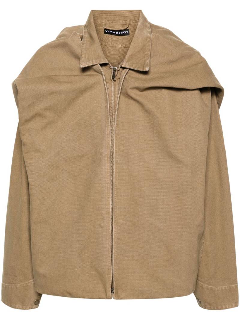 Y/Project detachable-panel hooded jacket - Neutrals von Y/Project