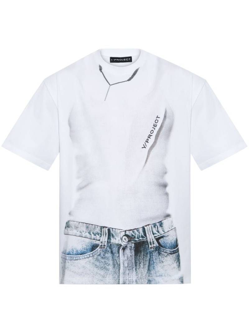 Y/Project graphic-print T-shirt - White von Y/Project