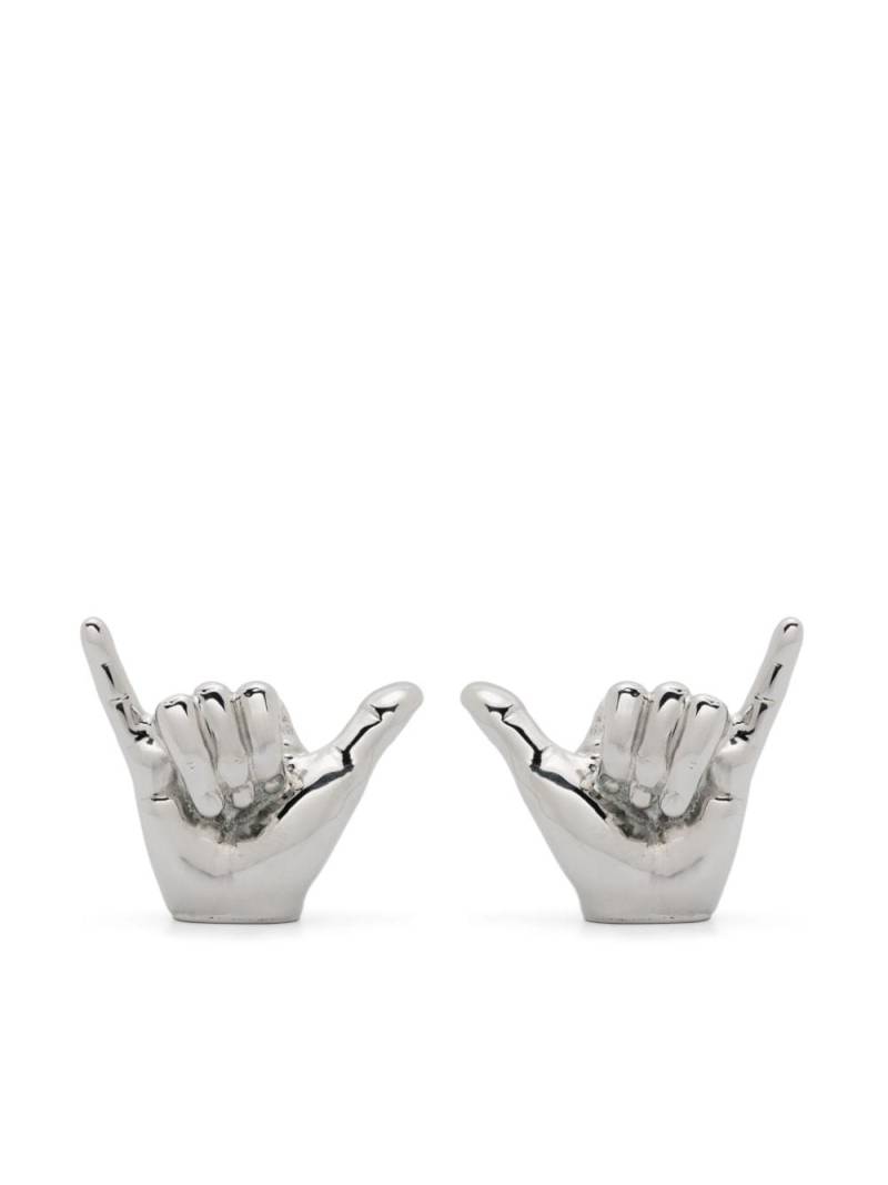 Y/Project hand shape earrings - Silver von Y/Project