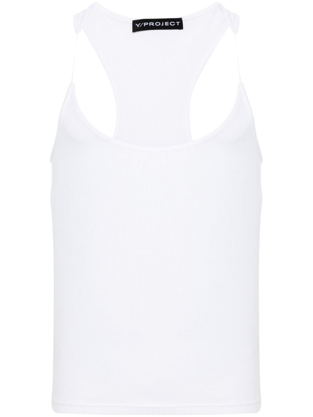 Y/Project invisible-strap tank top - White von Y/Project